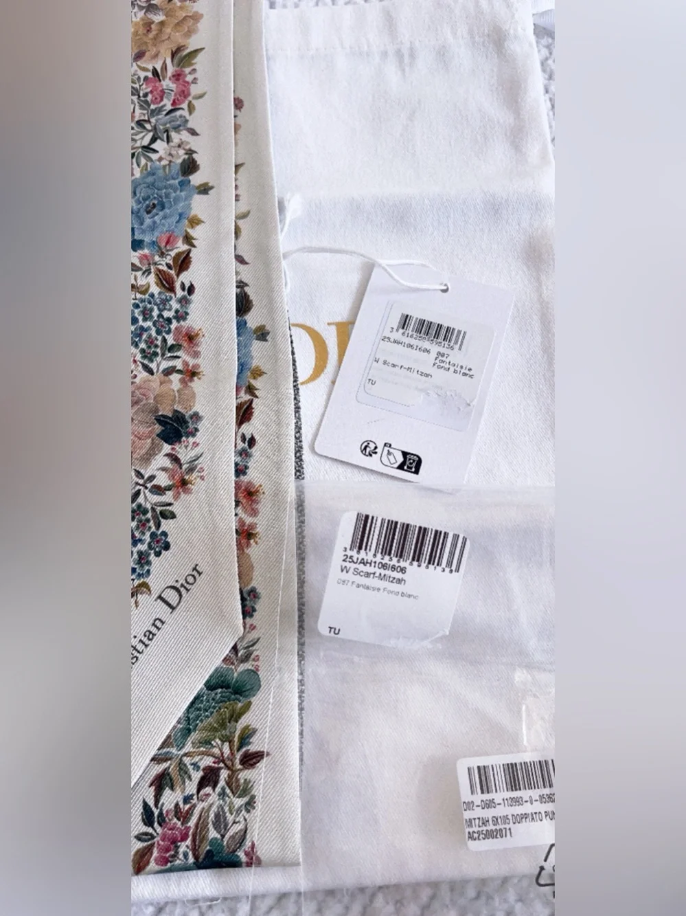 Dior Jardin D’hiver Mitzah Silk Scarf